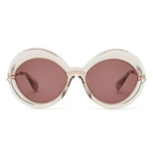 serge kirchhofer 18k Rose Gold Sunglasses Blush Lenses